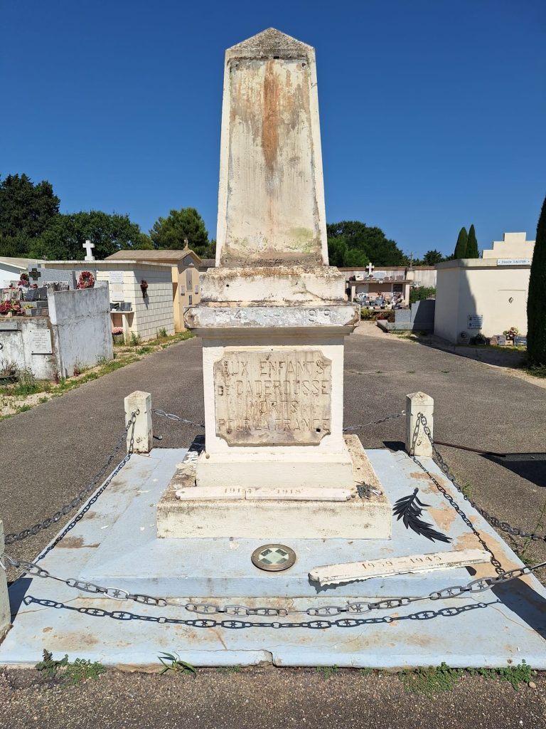 Monument aux morts vue de face